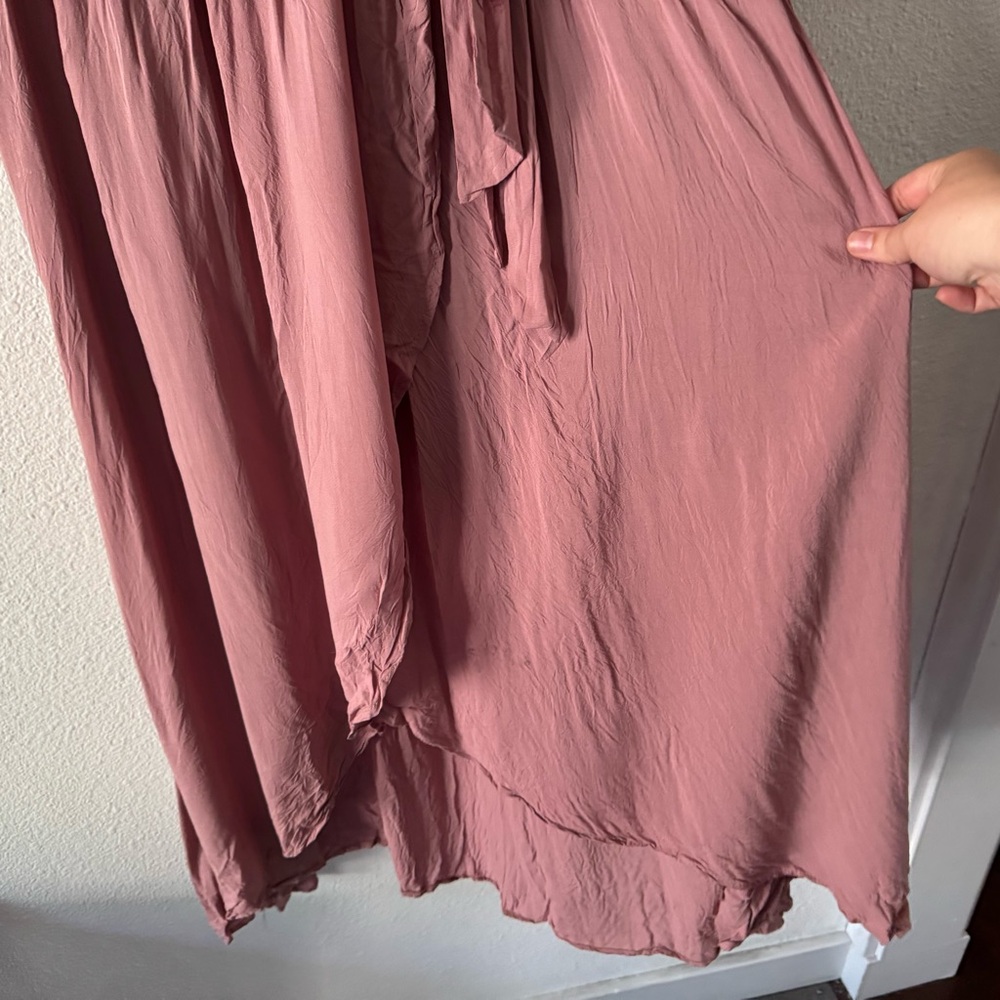 Jodifl Parklan Floral Embroidered Wrap Tie Dress Boho Chic Medium Stunning - Picture 7 of 16